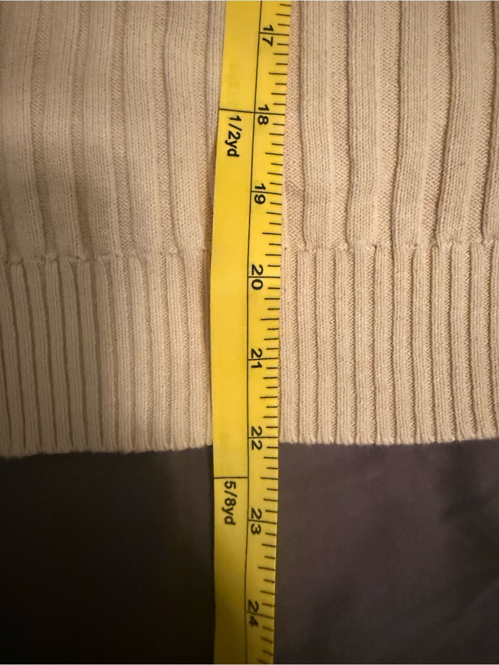 Sancia ‘the Atalie’ White Knit Top Sweater Preppy Knit Fisherman Size L - Picture 9 of 9